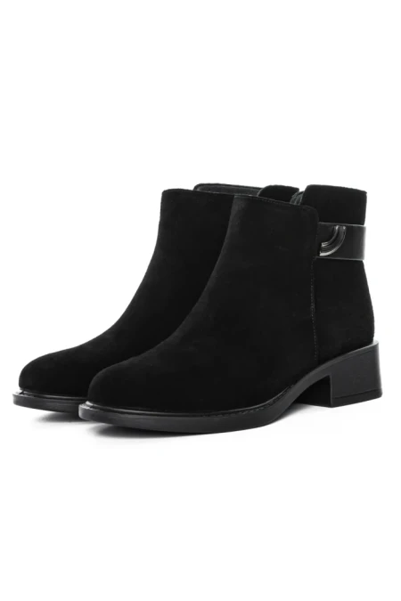 Ghete Dama din piele naturala R52131-35 BLACK | ADVANCER