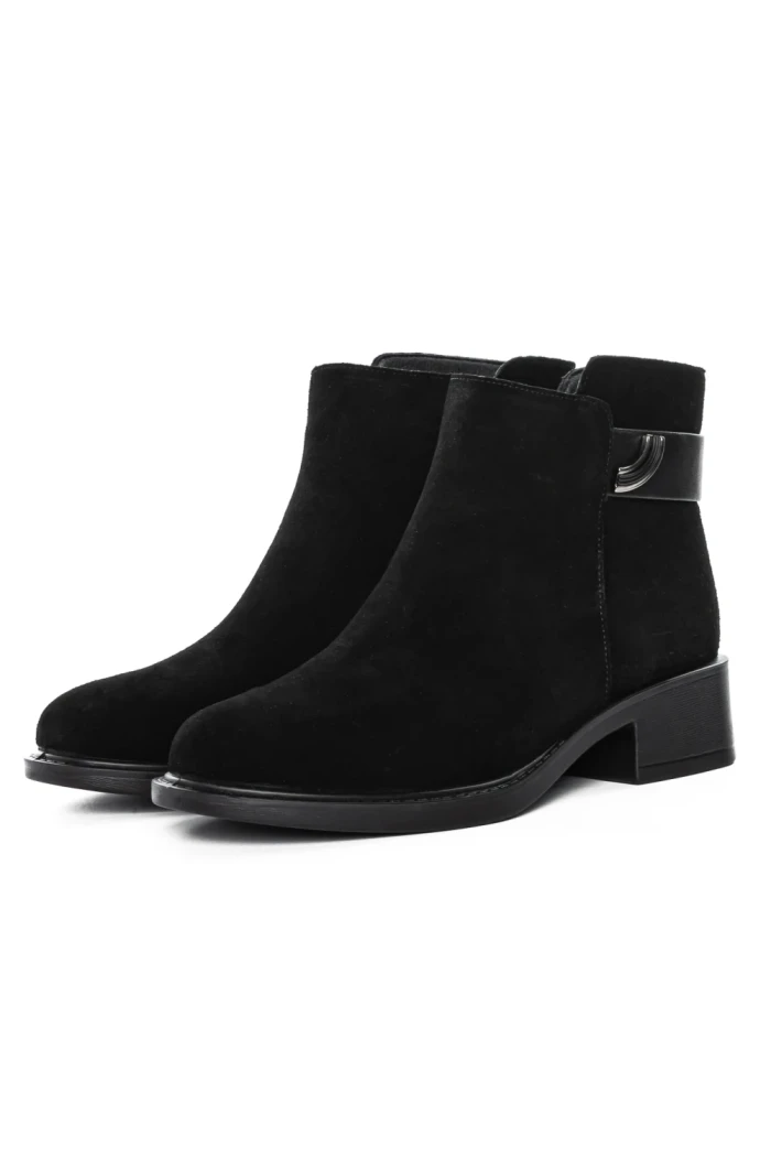 Ghete Dama din piele naturala R52131-35 BLACK | ADVANCER