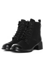 Ghete Dama din piele naturala 6970-5 BLACK | ADVANCER