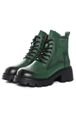 Ghete Dama din piele naturala 8099 GREEN | ADVANCER