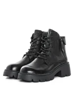 Ghete Dama din piele naturala 8099-2 BLACK | ADVANCER