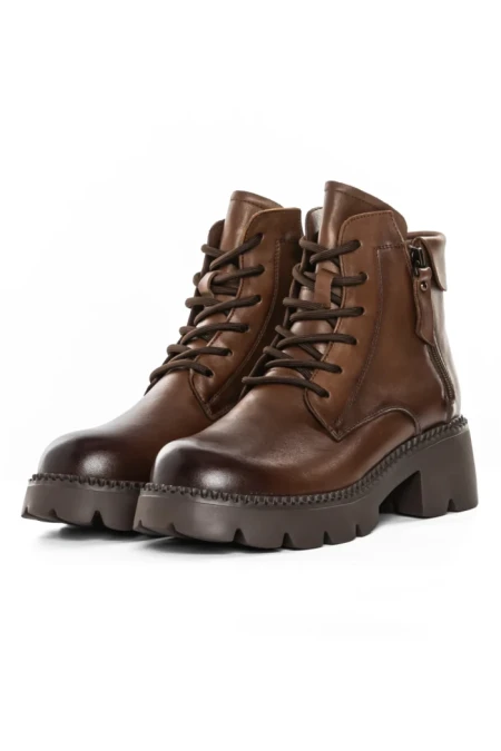 Ghete Dama din piele naturala 8099-2 BROWN | ADVANCER