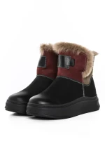 Ghete Dama din piele naturala 9981YM BLACK | ADVANCER