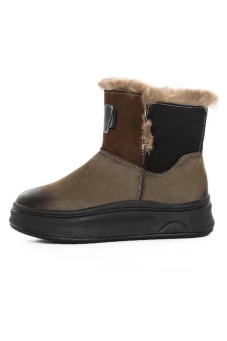 Ghete Dama din piele naturala 9981YM GREEN | ADVANCER