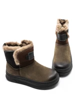 Ghete Dama din piele naturala 9981YM GREEN | ADVANCER