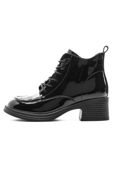Ghete Dama din piele naturala TP136-2 BLACK | ADVANCER