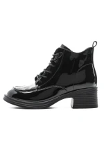 Ghete Dama din piele naturala TP136-2 BLACK | ADVANCER