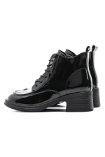 Ghete Dama din piele naturala TP136-2 BLACK | ADVANCER