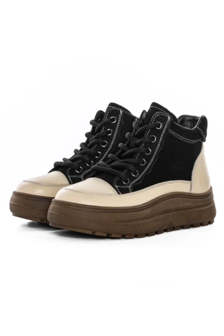Ghete Dama din piele naturala 50278 BLACK | ADVANCER