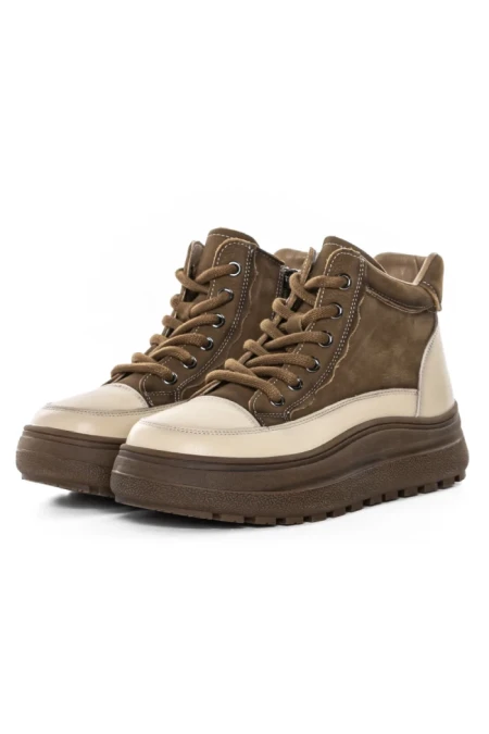 Ghete Dama din piele naturala 50278 KHAKI | ADVANCER
