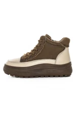 Ghete Dama din piele naturala 50278 KHAKI | ADVANCER