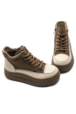 Ghete Dama din piele naturala 50278 KHAKI | ADVANCER