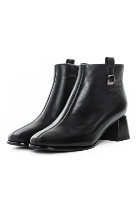 Ghete Dama din piele naturala 21299 BLACK | ADVANCER