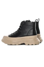 Ghete Dama din piele naturala 66081 BLACK | ADVANCER