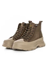 Ghete Dama din piele naturala 66081 KHAKI | ADVANCER