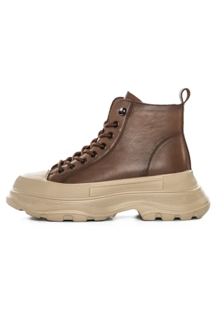 Ghete Dama din piele naturala 66081 BROWN | ADVANCER