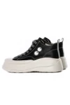 Ghete Dama din piele naturala KM3817 BLACK | ADVANCER