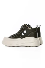 Ghete Dama din piele naturala KM3817 KHAKI | ADVANCER
