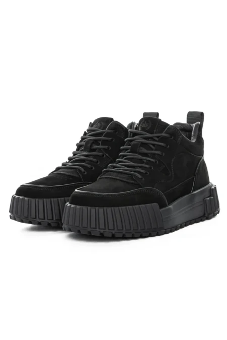 Ghete Barbati din piele naturala 2005 BLACK | ADVANCER