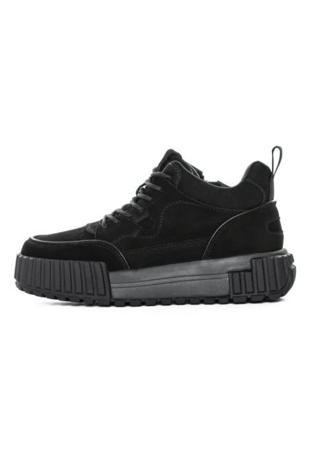 Ghete Barbati din piele naturala 2005 BLACK | ADVANCER