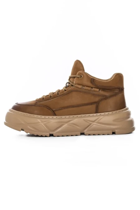 Ghete Barbati din piele naturala 225-5B YELLOW | ADVANCER