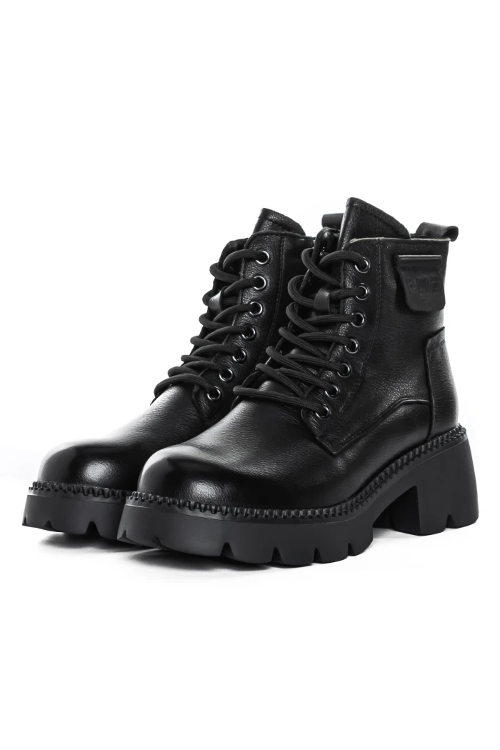 Ghete Dama cu Platforma 8099 Negru » meishop.life
