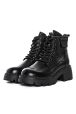 Ghete Dama cu Platforma 8099 Negru » meishop.life
