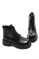 Ghete Dama cu Platforma 8099 Negru » meishop.life