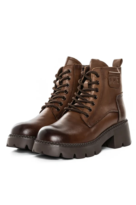 Ghete Dama cu Platforma 8099 Maro » meishop.life