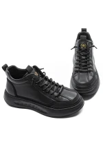 Ghete barbati din piele naturala A661 Negru | Advancer » meishop.life