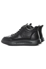 Ghete barbati din piele naturala A661 Negru | Advancer » meishop.life
