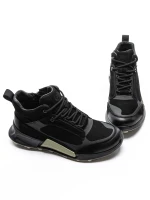 Ghete Barbati din piele naturala 10532 Negru | Advancer » meishop.life