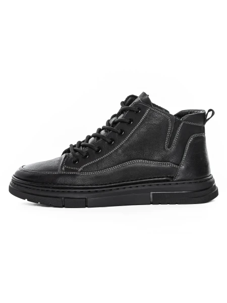 Ghete Barbati din piele naturala M999336 Negru | Advancer » meishop.life