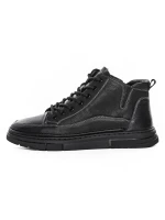 Ghete Barbati din piele naturala M999336 Negru | Advancer » meishop.life