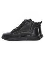 Ghete Barbati din piele naturala M999336 Negru | Advancer » meishop.life