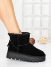 Ghete Dama din piele naturala 5W93 BLACK | PANTOFUL