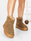 Ghete Dama din piele naturala 5W93 LEOPARD PRINT | PANTOFUL