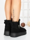 Ghete Dama din piele naturala 5W95 BLACK | PANTOFUL
