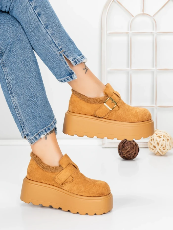 Ghete Dama cu Platforma 58WL18 YELLOW | MEI