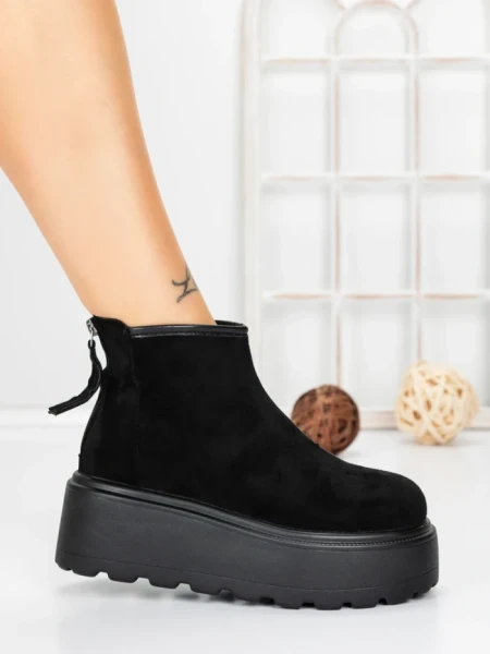 Ghete Dama cu Platforma 58WL19 BLACK | MEI