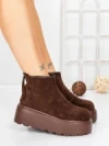 Ghete Dama cu Platforma 58WL19 BROWN | MEI