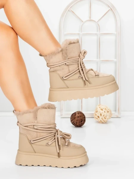 Ghete Dama cu Platforma 5GB9 KHAKI | MEI