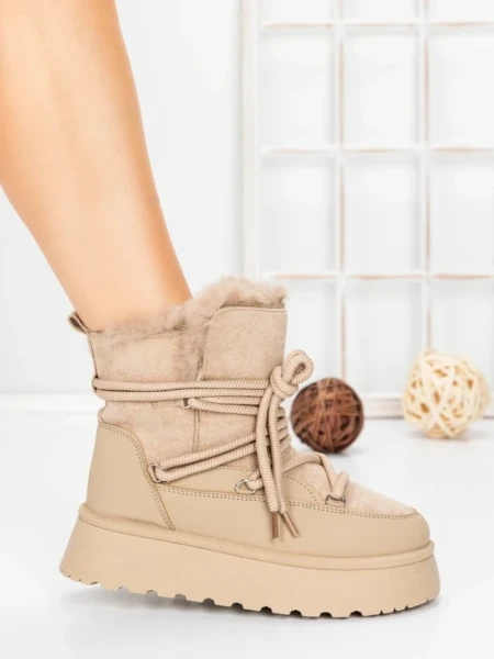 Ghete Dama cu Platforma 5GB9 KHAKI | MEI