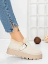 Ghete Dama din piele naturala 5W91 BEIGE | PANTOFUL