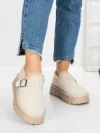 Ghete Dama din piele naturala 5W91 BEIGE | PANTOFUL