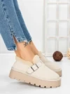 Ghete Dama din piele naturala 5W91 BEIGE | PANTOFUL