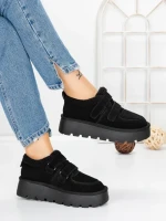 Ghete Dama din piele naturala 5W92 BLACK | PANTOFUL