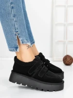 Ghete Dama din piele naturala 5W92 BLACK | PANTOFUL