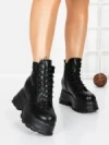 Ghete Dama cu Platforma 58WL30 BLACK | MEI