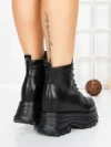 Ghete Dama cu Platforma 58WL30 BLACK | MEI